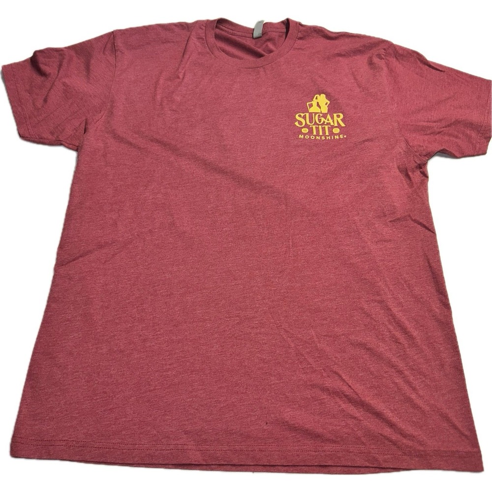 Sugar Tit Moonshine T-Shirt Red Men's Size XL Sweetest‎ Shine In The South
